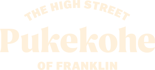 Pukekohe High Street Logo Cream NoPadding