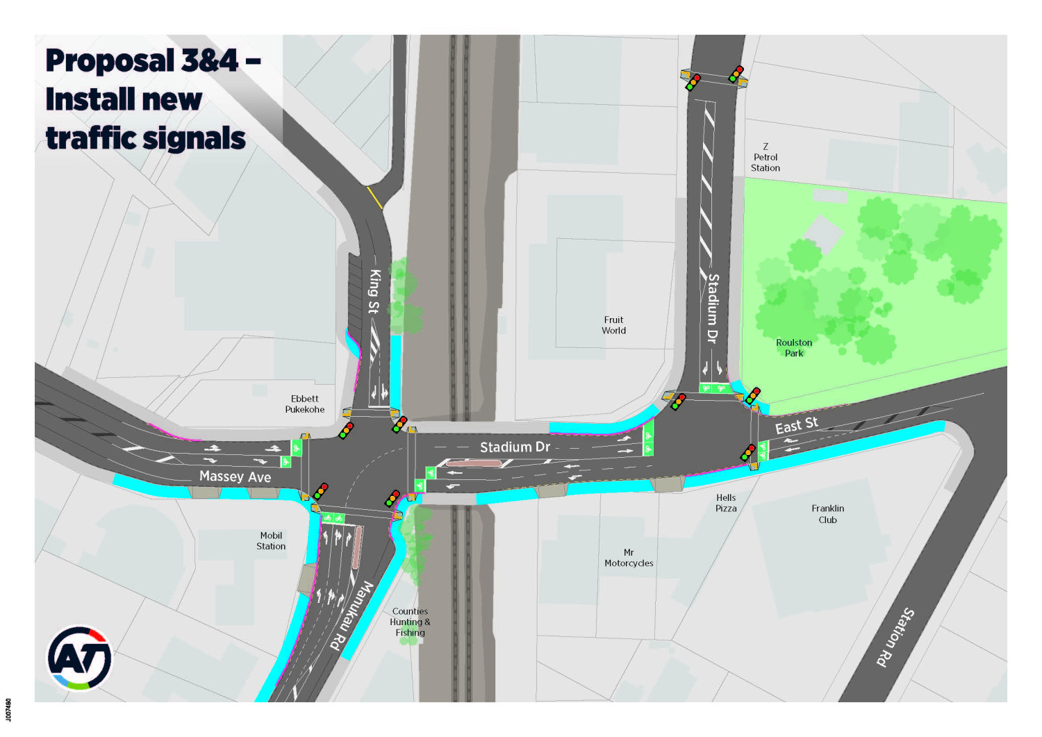 proposal 3 4 install new traffic signals map